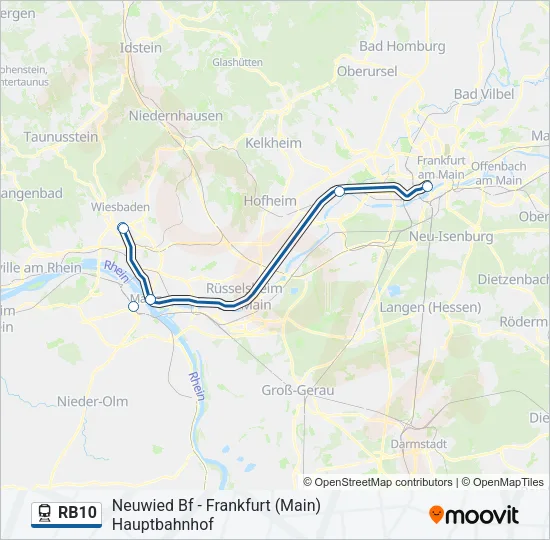 RB10 Train Line Map