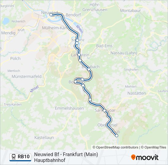 RB10 Train Line Map