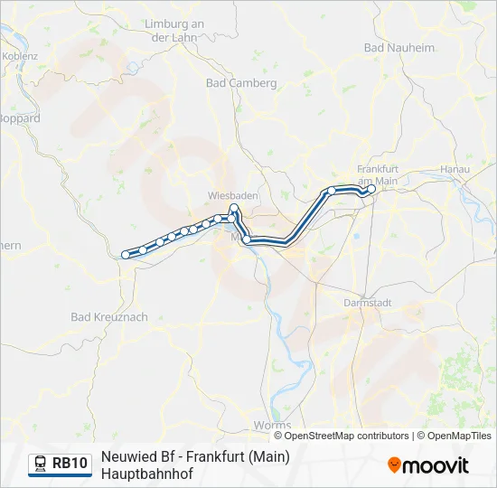 RB10 Train Line Map