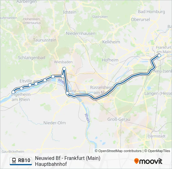 RB10 Train Line Map