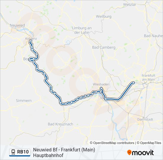 RB10 Train Line Map
