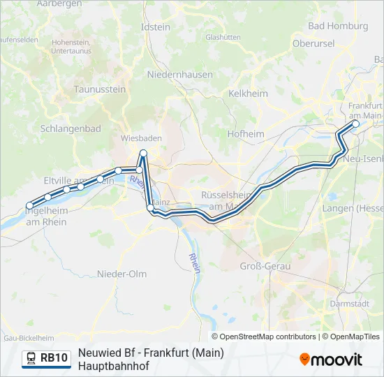 RB10 Train Line Map