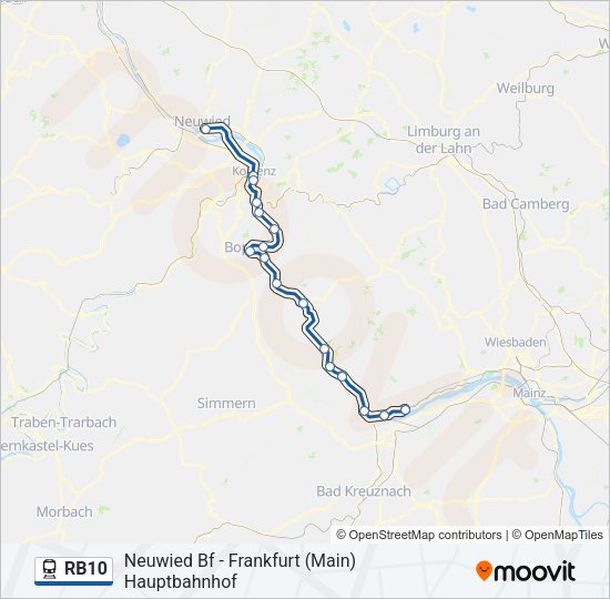 RB10 Train Line Map