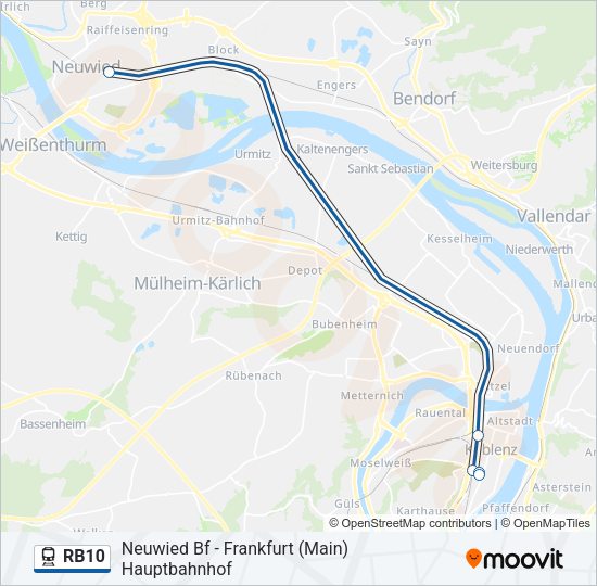 RB10 Train Line Map
