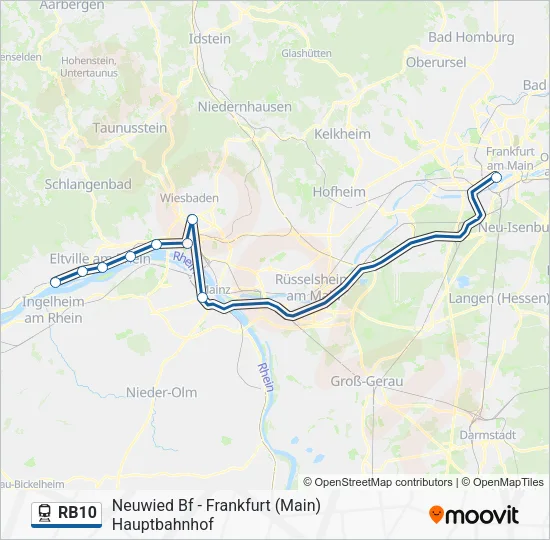 RB10 Train Line Map