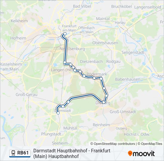 RB61 Train Line Map