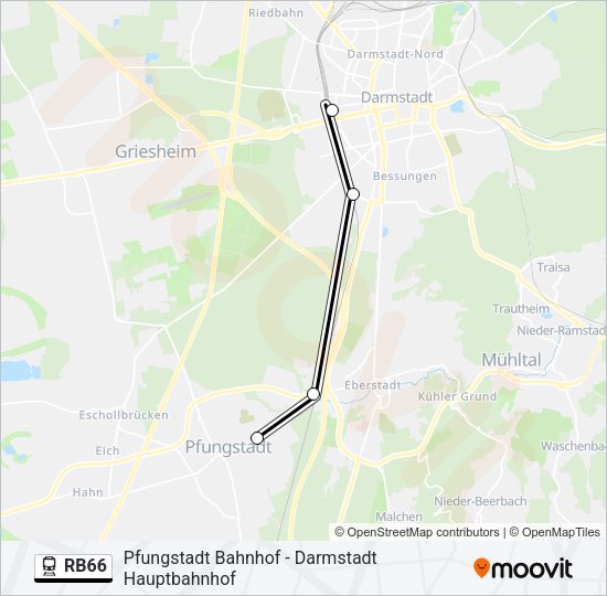 RB66 Train Line Map