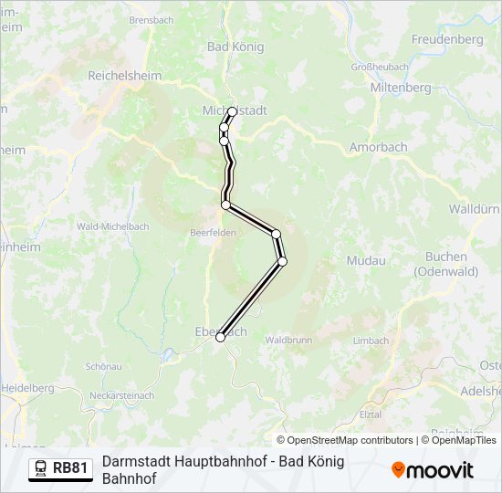 RB81 Train Line Map