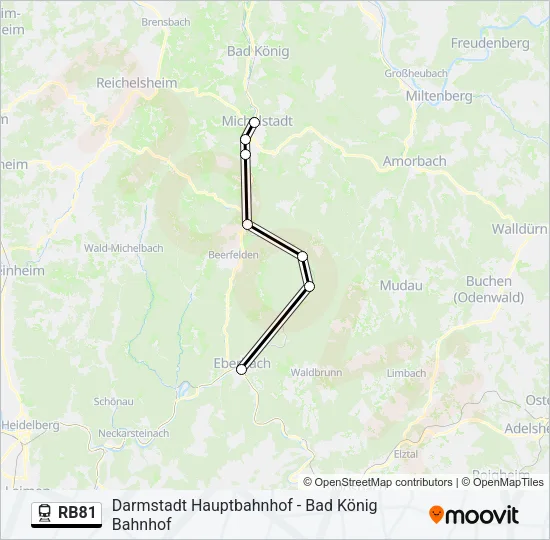 RB81 Train Line Map