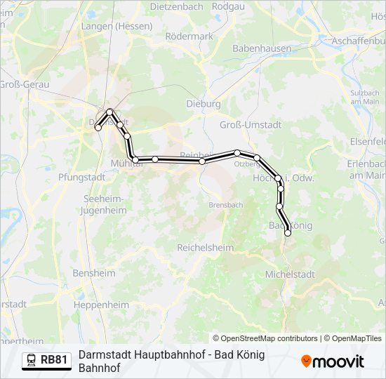 RB81 Train Line Map