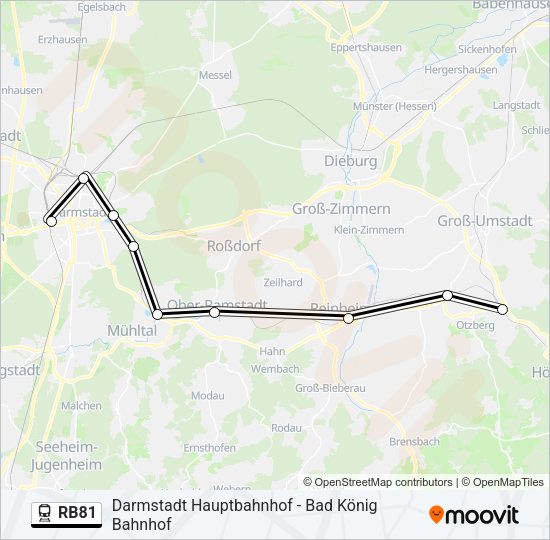RB81 Train Line Map
