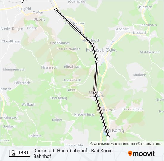 RB81 Train Line Map
