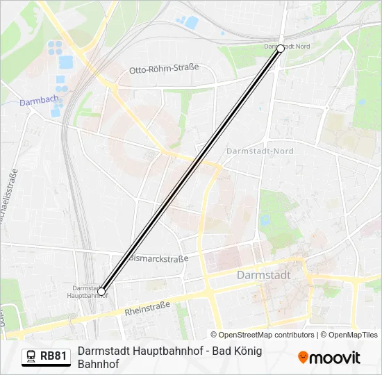 RB81 Train Line Map