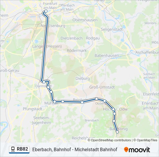 RB82 Train Line Map