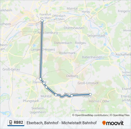 RB82 Train Line Map