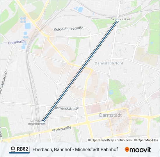 RB82 Train Line Map