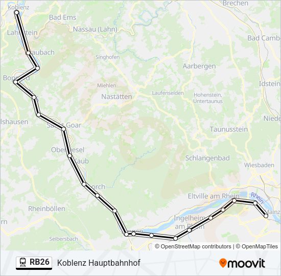 RB26 Train Line Map