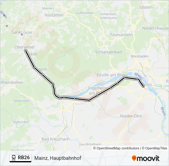 RB26 Train Line Map