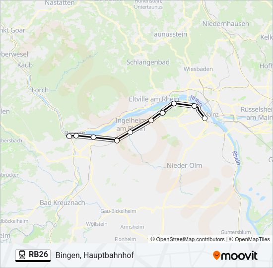 RB26 Train Line Map
