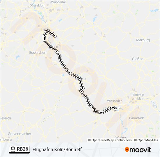 RB26 Train Line Map