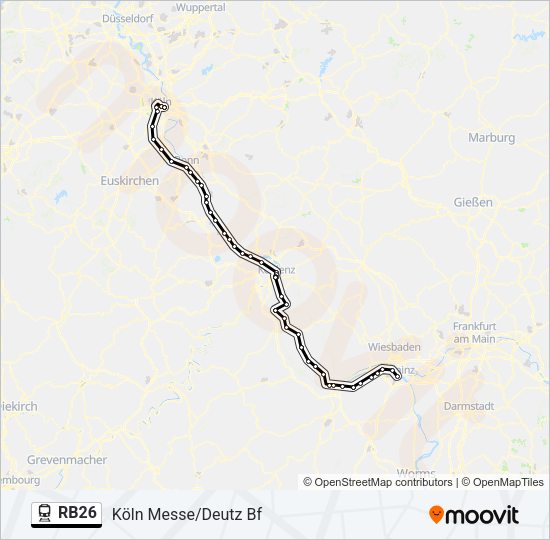 RB26 Train Line Map