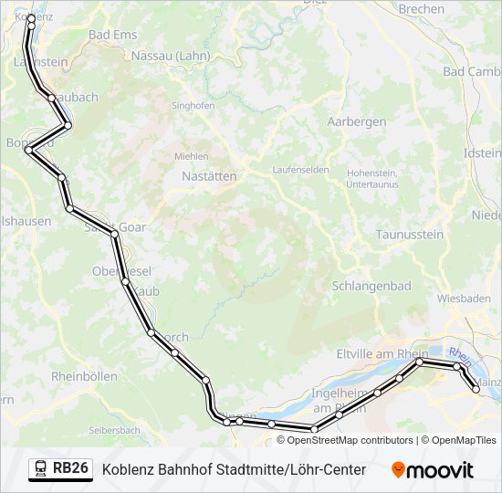RB26 Train Line Map