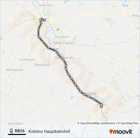 RB26 Train Line Map