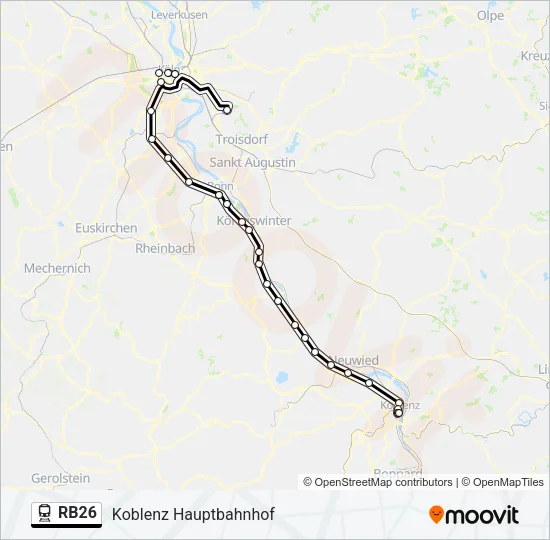 RB26 Train Line Map