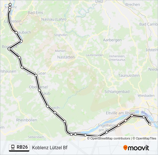 RB26 Train Line Map