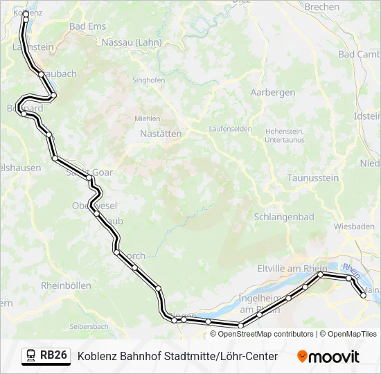 RB26 Train Line Map