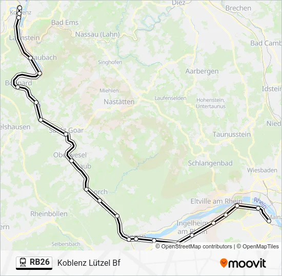 RB26 Train Line Map