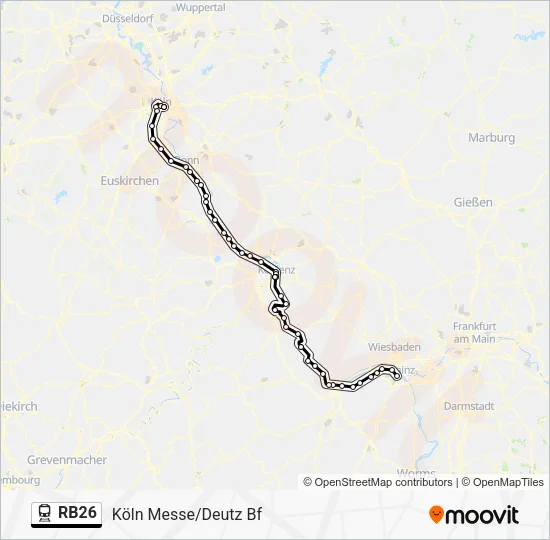 RB26 Train Line Map