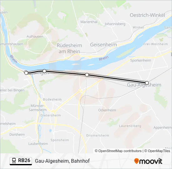 RB26 Train Line Map