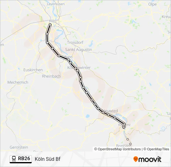 RB26 Train Line Map