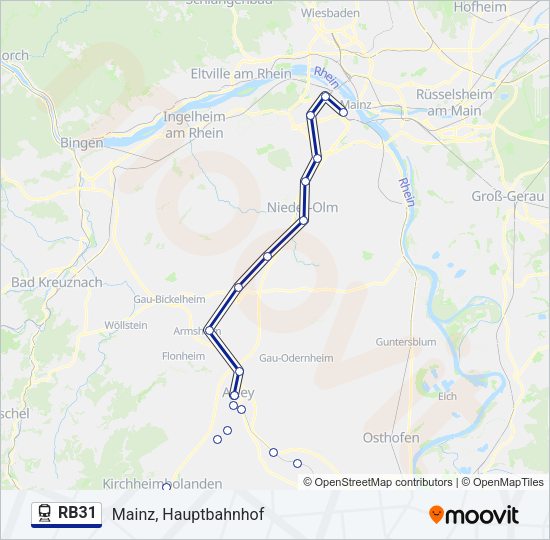 RB31 Train Line Map