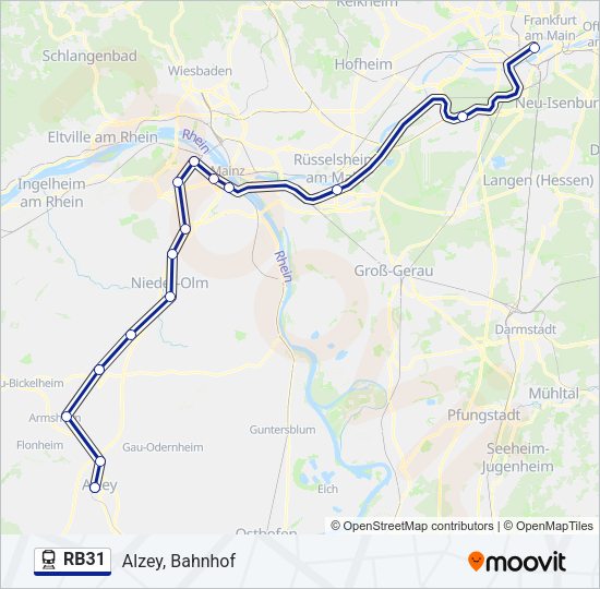 RB31 Train Line Map