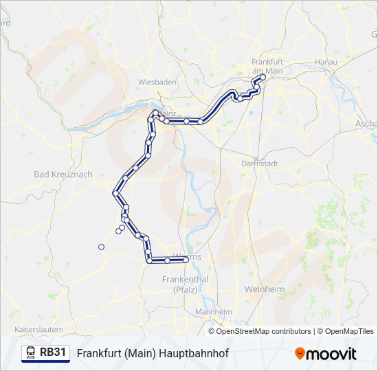 RB31 Train Line Map