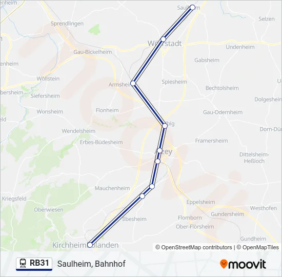 RB31 Train Line Map