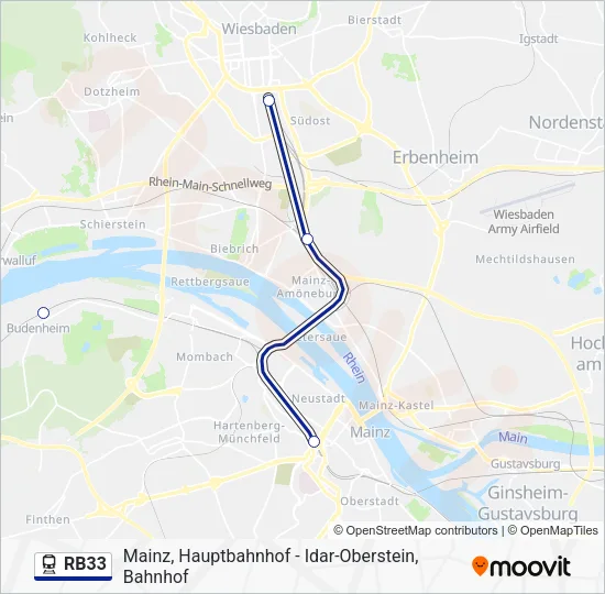RB33 Train Line Map