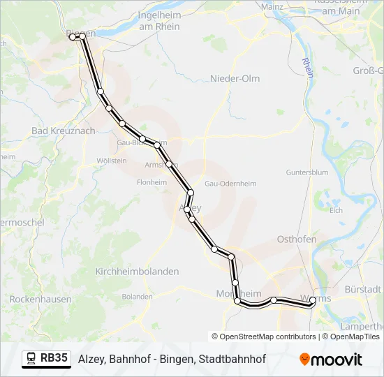 RB35 Train Line Map