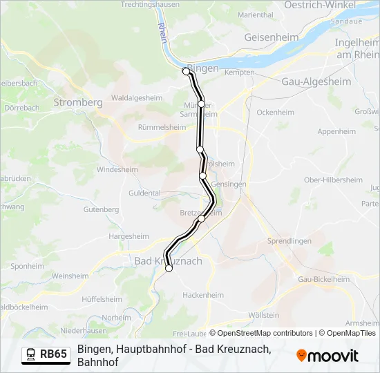RB65 Train Line Map