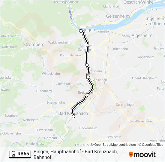 RB65 Train Line Map
