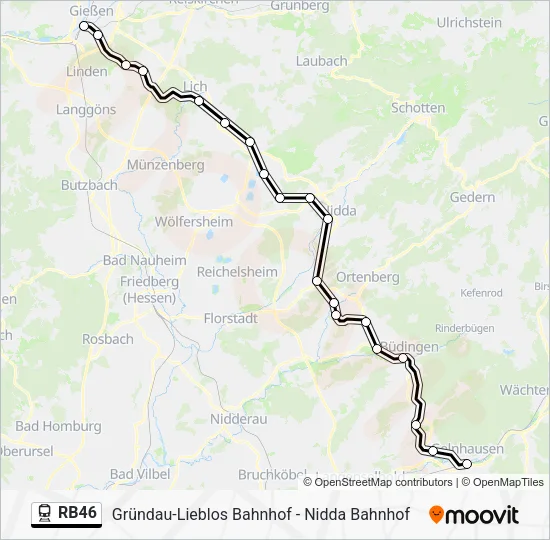 RB46 Train Line Map