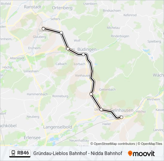 RB46 Train Line Map