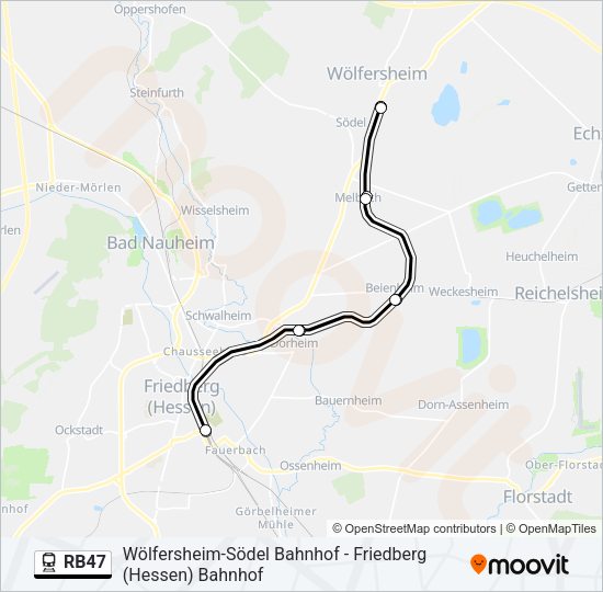 RB47 Train Line Map