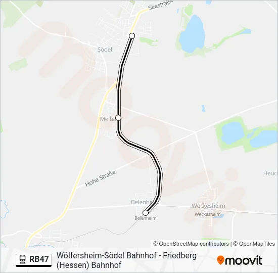 RB47 Train Line Map