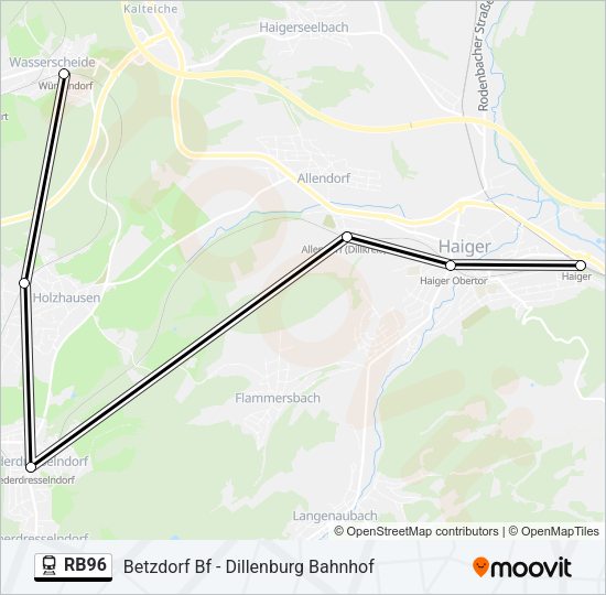 RB96 Train Line Map