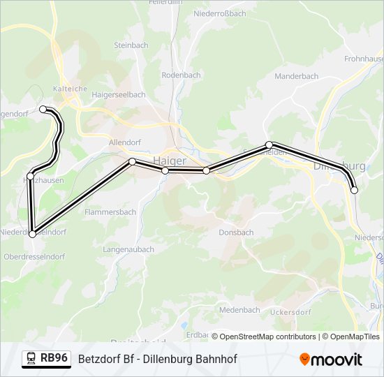 RB96 Train Line Map