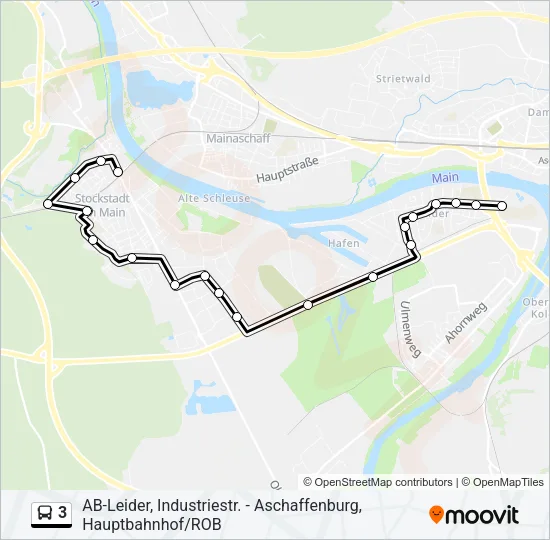 3 Bus Line Map