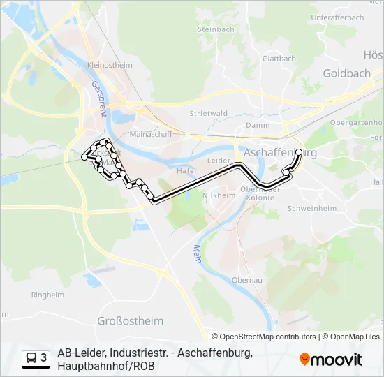 3 Bus Line Map